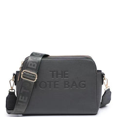 Esme Multi Zip 'The Tote Bag' Cross Body Bag - Charcoal Grey