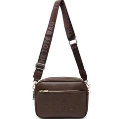 Rhea 'The Tote Bag' Multi Pocket Cross Body Bag - Chocolate