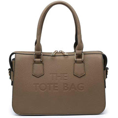 Rose Top Handle 'The Tote Bag' Design Handbag - Mocha