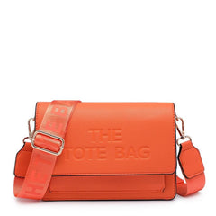 Aurora 'The Tote Bag' Multi Pocket Structured Crossbody Bag - Orange